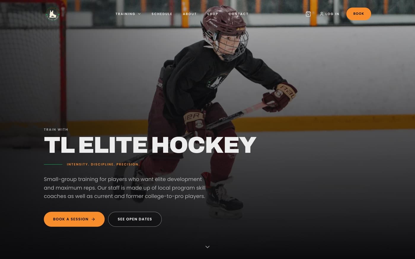 TL Elite Hockey website